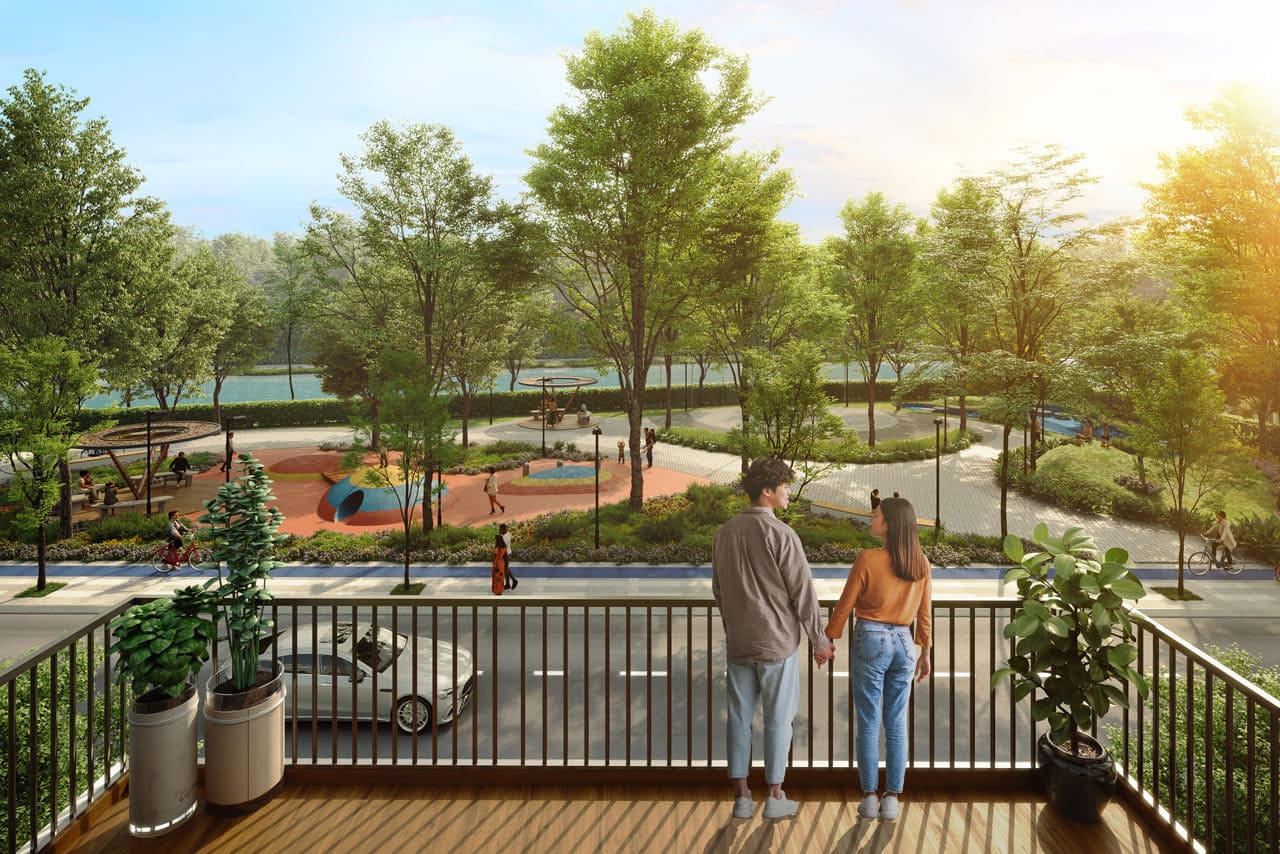 Hình ảnh tiện ích công viên khu vui chơi tại dự án The Meadow Bình Chánh